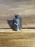 Rare Sterling Silver sewing thimble - frog