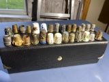 Large lot of assorted non sterling thimbles