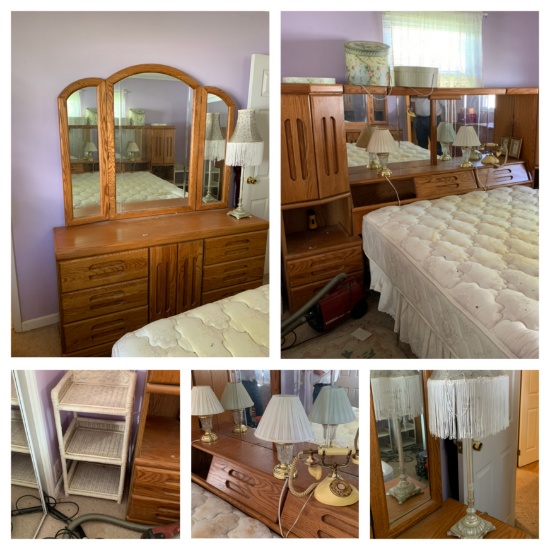 Queen Headboard, Dresser, Chest of Drawers & More