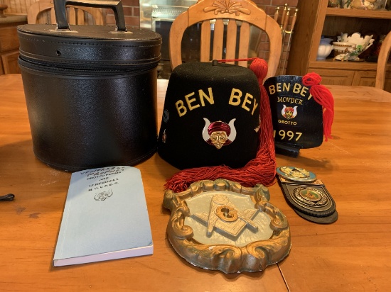 Group lot of fraternal items