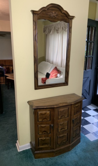 Entryway Cabinet and Mirror