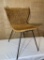 Woven Wicker Mid Century Modern Chair.