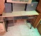 MCM Metal and wood desk.