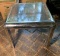 Chrome and Glass Side Table.