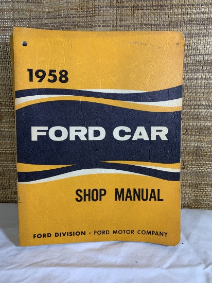 1958 Ford Car Shop Manual.