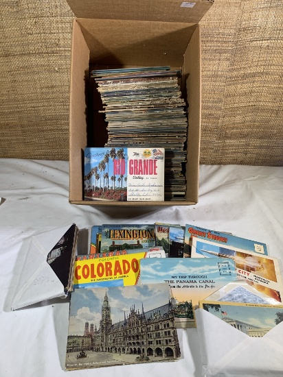 Vintage Travel Postcards .