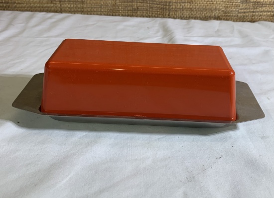 Mid Century Modern Butter Dish.
