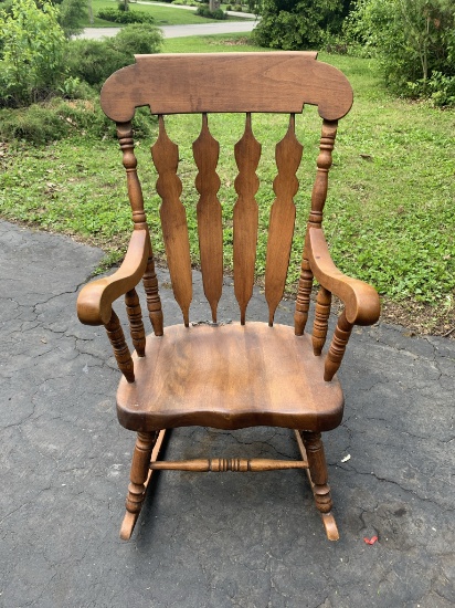 Yugoslavia VIII 76 Wood Rocking Chair.