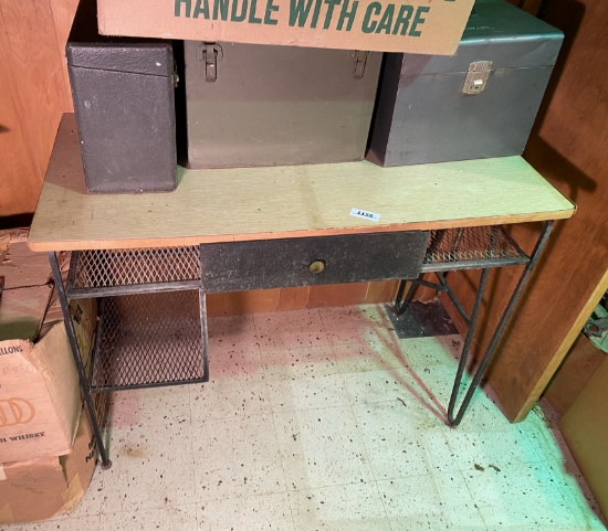 MCM Metal and wood desk.