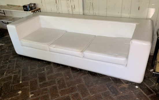 MCM Zanotta Italian Made Leather Look Style Sofa.