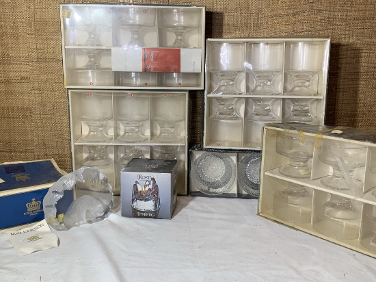 Iittala made in Finland Glassware, Arabia Glassware, Kosta & Royal Krona Sweden by Mats Jonasson.