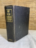 1st US Ed. Book My New Order by Adolph Hitler - 1941