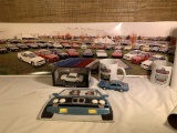 Great Group of VIntage BMW Items - Large Flag, Frame, Photo & More.