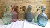 6 Lord Calvert Glass Decanters.