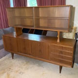 Teak Two-level Mid Century Modern Credenza.