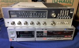 Fisher Tune-O-Matic 800 Solid State FM-AM Stereo Receiver & Sony Stereo Cassette Deck.