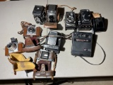 Group lot of vintage cameras.