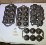 Pewter Kitchen Baking Molds.