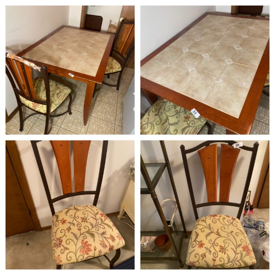 Tile Top Table and Four Chairs