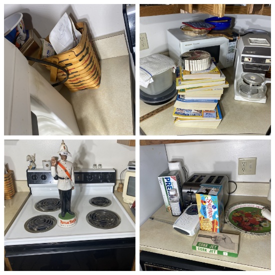 Counter lot of kitchen items