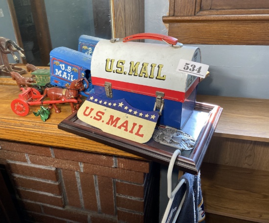 Group of vintage US Postal Service related items