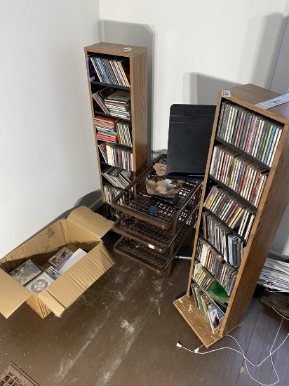 Large lot of CDs, holders etc