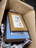 Box of vintage prints