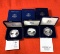 3 American Eagle One Ounce Silver Proof Coins