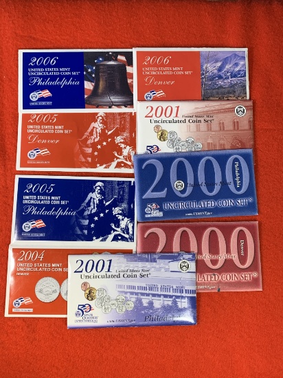 Group of Uncirculated Proof Sets