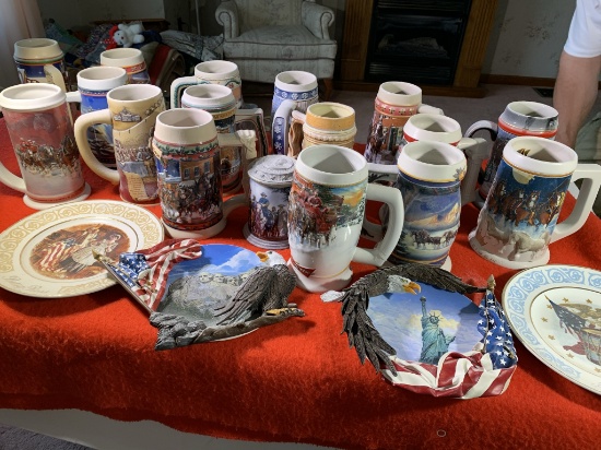 Great Collection of Beer Steins and Collector Plates