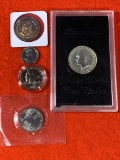 Eisenhower Proof Dollar, Uncirculated and Foreign Coins