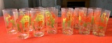 Vintage Christmas Themed Glasses