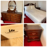 Lea Dresser,Night Stand & Bed