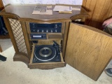 Magnavox Radio with 8 Track Console Cabinet.