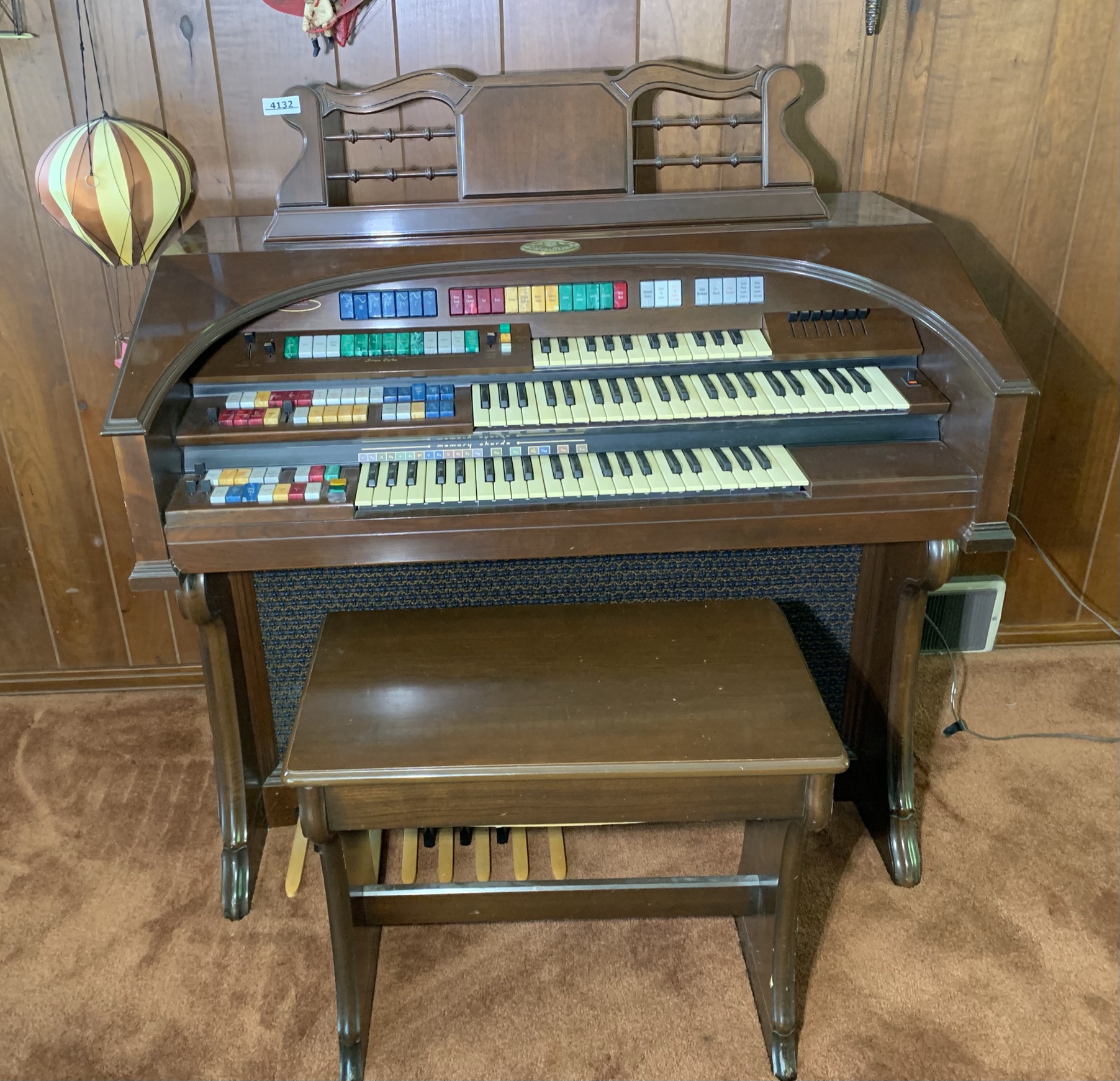 Wurlitzer Orbit Synthesizer Organ & Bench | Proxibid