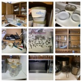 Kitchen Cleanout - Corningware, Corelle, Canning Jars, Utensils, Pots, Pans & More