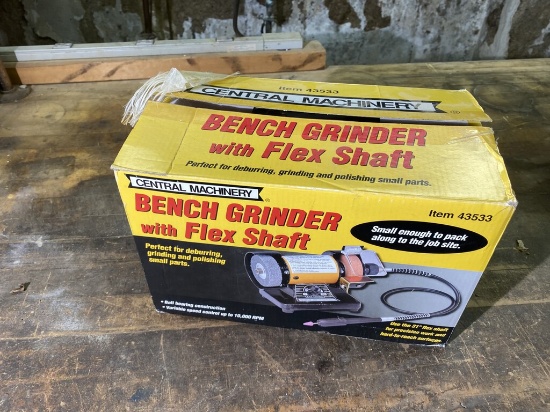 Bench Grinder with Flex Shaft