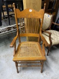 Antique oak armchair