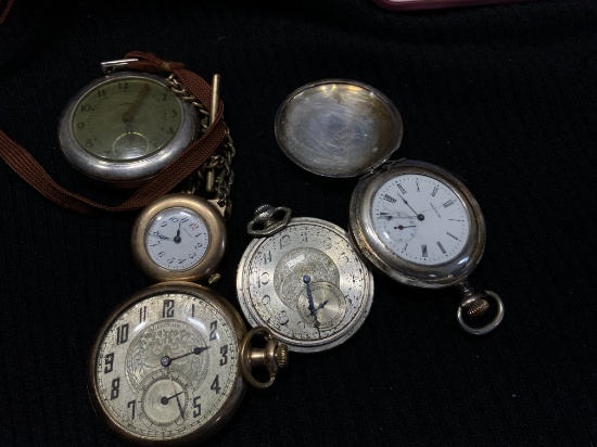 Group lot of old pocket watches