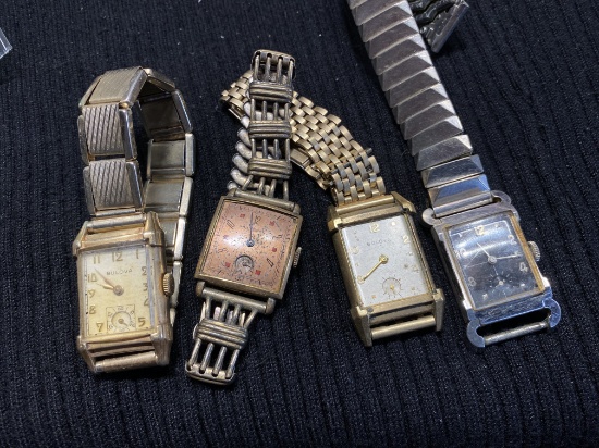 Group lot of 4 Antique Men's Watches
