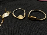 3 Antique 14k gold lady's watches
