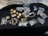 Antique lockets, sterling silver and more lot
