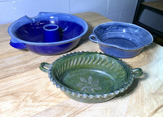 3 Pottery Bowls