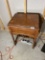 Vintage sewing machine in stand