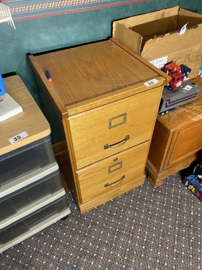 Vintage Oak file cabinet