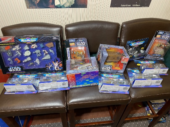 Group lot of Micro Machines Toys in Boxes - Star Wars, Babylon 5