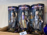 Three Babylon 5 Toys action figures in boxes