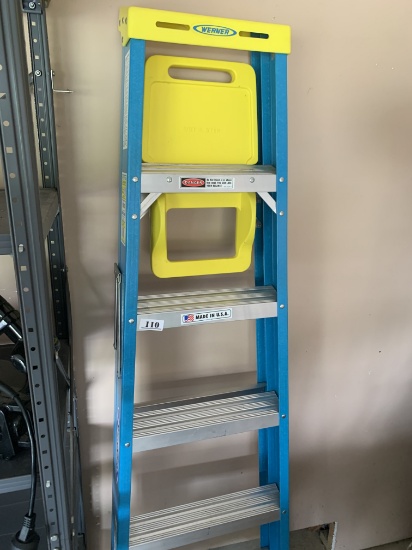 6' Werner Metal and Fiberglass Ladder