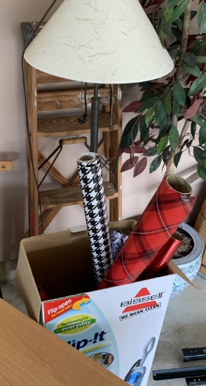 Ladder, Lamp, pot, wrapping paper etc