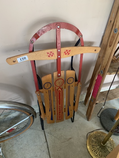 Vintage Champion Fastrack Toboggan Sled
